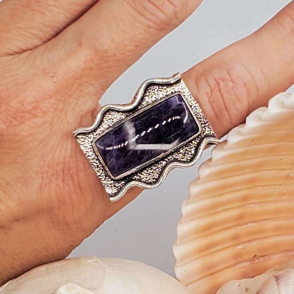 Genuine Cabochon Raw Pink Ruby Stone Silver 925 Ring